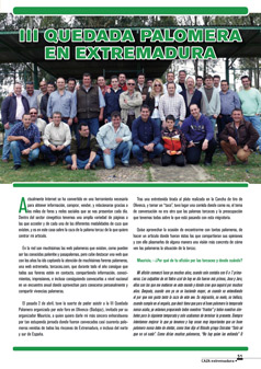 Publicación en la Revista Caza Extremadura III Quedada Palomera.