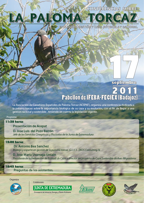 conferencia sobre la paloma torcaz en españa